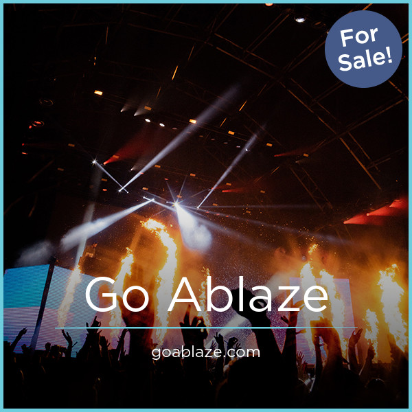 GoAblaze.com - Catchy premium domain names