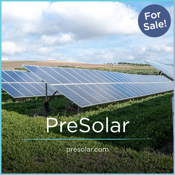 PreSolar.com - New premium domain marketplace