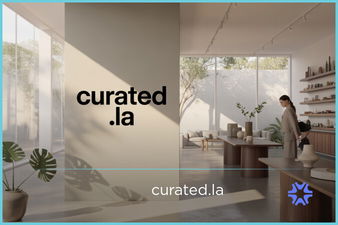 Curated.LA - Creative brandable domain for sale