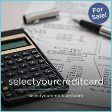 SelectYourCreditCard.com - Creative brandable domain for sale