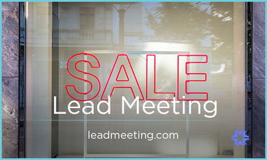 LeadMeeting.com - Creative brandable domain for sale