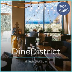 DineDistrict.com - Good premium website names for sale