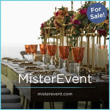MisterEvent.com - Creative brandable domain for sale