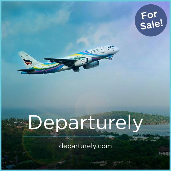 Departurely.com - Catchy premium domain marketplace