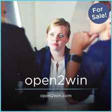 Open2Win.com - Creative brandable domain for sale
