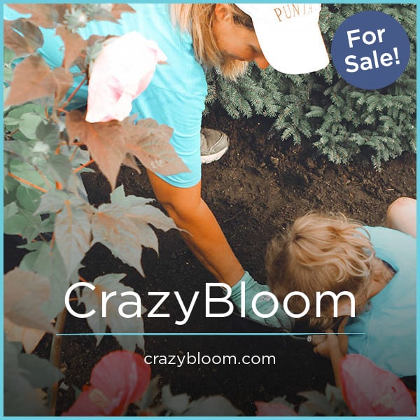 CrazyBloom.com - Unique premium domain names for sale