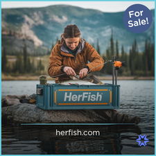 HerFish.com - Creative brandable domain for sale