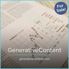GenerativeContent.com - Creative brandable domain for sale