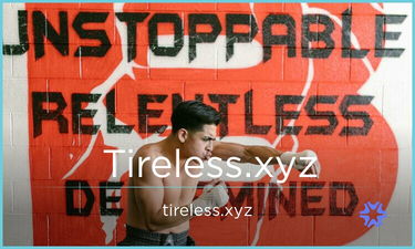 Tireless.xyz - Creative brandable domain for sale