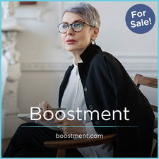 Boostment.com - Creative brandable domain for sale