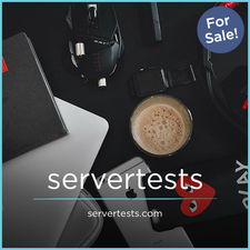 ServerTests.com - Creative brandable domain for sale