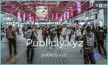 Publicly.xyz - Creative brandable domain for sale