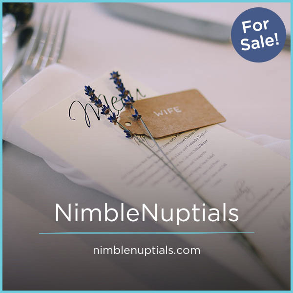NimbleNuptials.com - Unique premium domain names