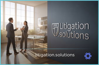 Litigation.solutions - Creative brandable domain for sale