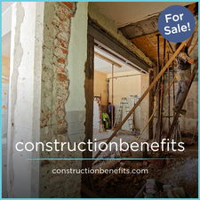 ConstructionBenefits.com - Creative brandable domain for sale
