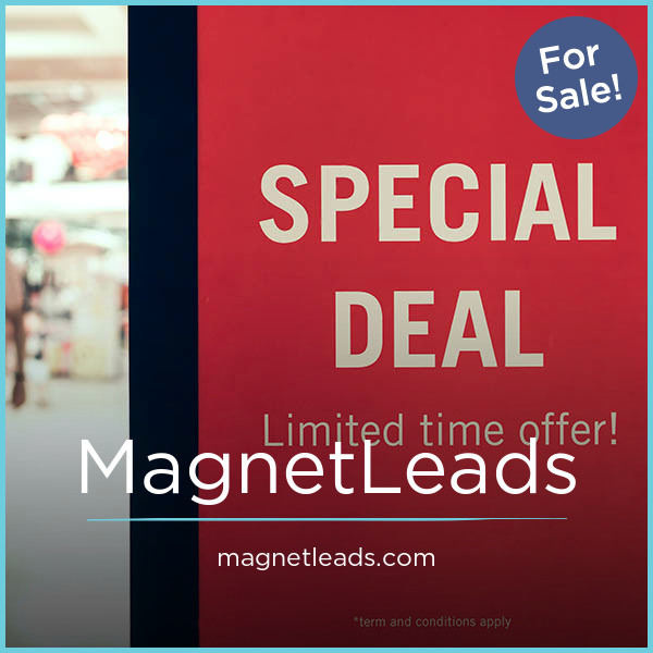 MagnetLeads.com - Catchy premium domain marketplace