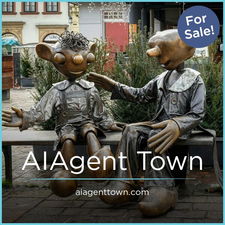 AIAgentTown.com - Creative brandable domain for sale
