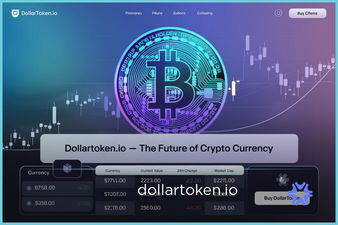 DollarToken.io - Creative brandable domain for sale