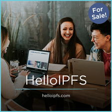 HelloIPFS.com - Creative brandable domain for sale