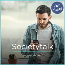 Societytalk.com - Creative brandable domain for sale