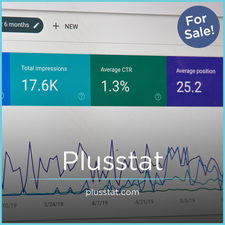 PlusStat.com - Creative brandable domain for sale