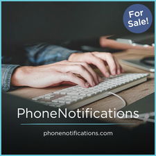 PhoneNotifications.com - Creative brandable domain for sale