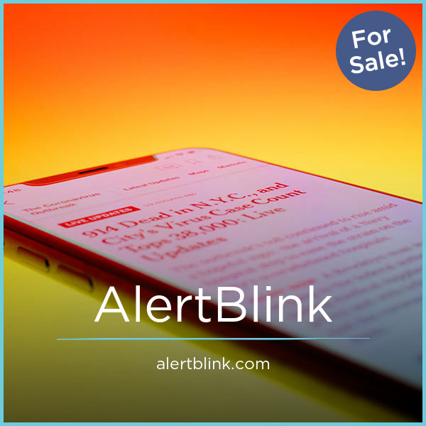 AlertBlink.com - buy Catchy premium domains