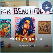 HobbyRepublic.com - Creative brandable domain for sale