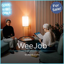 WeeJob.com - Creative brandable domain for sale