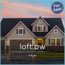 Loft.PW - Creative brandable domain for sale