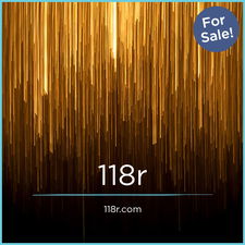 118r.com - Creative brandable domain for sale