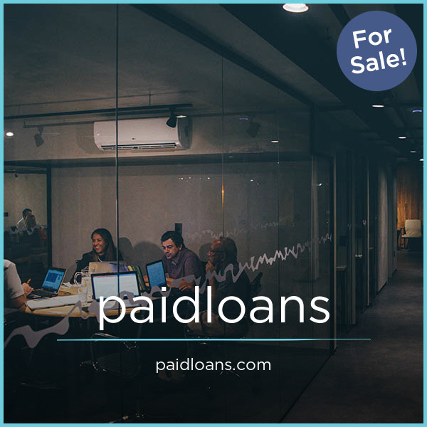 PaidLoans.com - Catchy premium domain marketplace