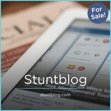 StuntBlog.com - Creative brandable domain for sale