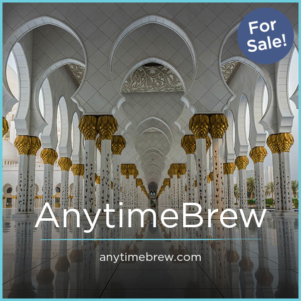 AnytimeBrew.com - Unique premium domain marketplace