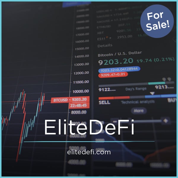 EliteDefi.com - New premium domains for sale