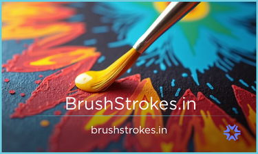 BrushStrokes.in - Creative brandable domain for sale