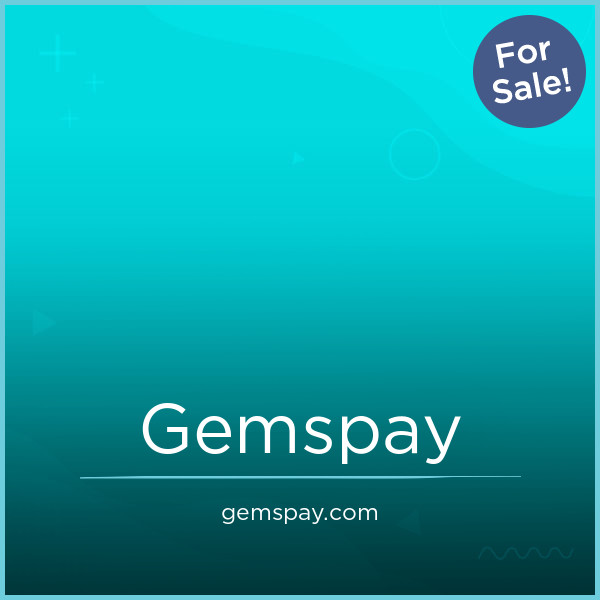 GemsPay.com - buy Catchy premium domains