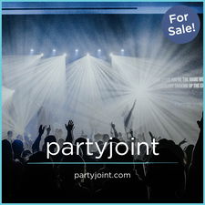 PartyJoint.com - Creative brandable domain for sale