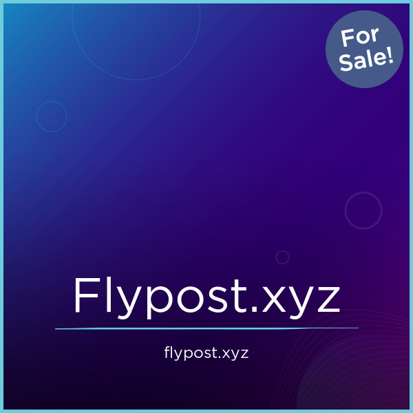 FlyPost.xyz - Cool premium domain names for sale