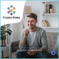 Crypto-Stake.com - Creative brandable domain for sale