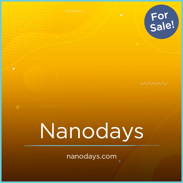 NanoDays.com - Creative premium domain marketplace