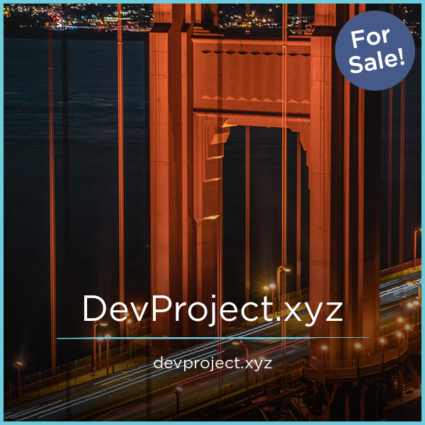 DevProject.xyz - Creative premium domain names for sale