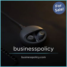 BusinessPolicy.com - Creative brandable domain for sale