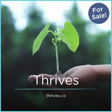 Thrives.cc - Creative brandable domain for sale