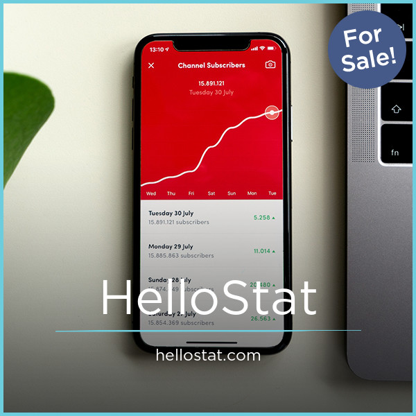 HelloStat.com - Cool premium domain marketplace