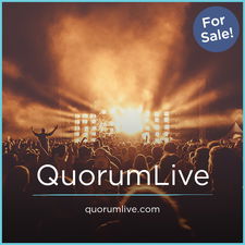 QuorumLive.com - Creative brandable domain for sale