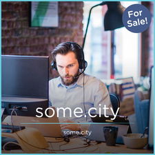Some.City - Creative brandable domain for sale