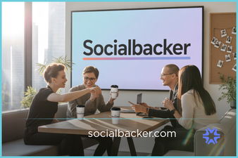 SocialBacker.com - Creative brandable domain for sale