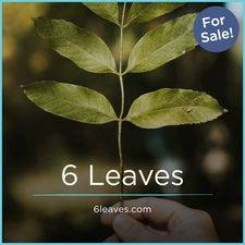 6Leaves.com - Creative brandable domain for sale