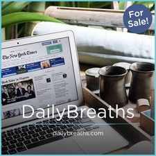 DailyBreaths.com - Creative brandable domain for sale